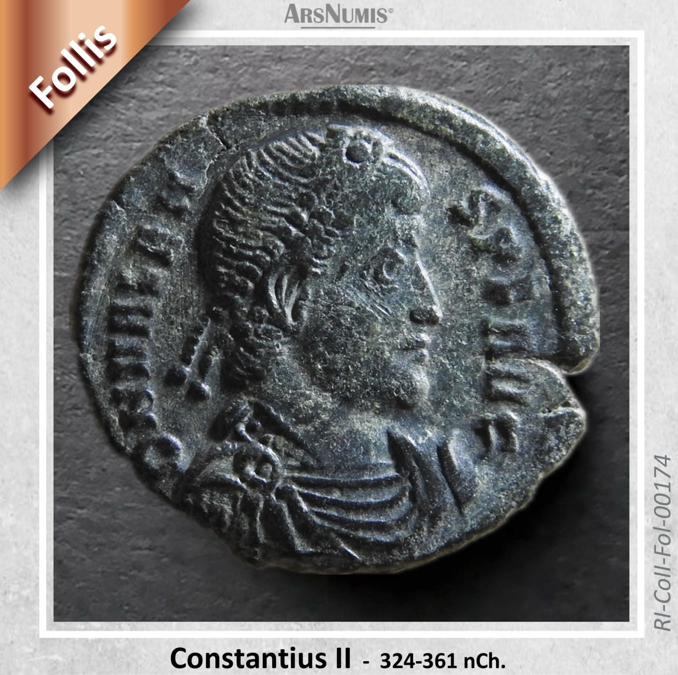 Tutti le monete: Römische Münze - Constantius II. – Usato da Oberwil b. Zug venduto da ArsNumis