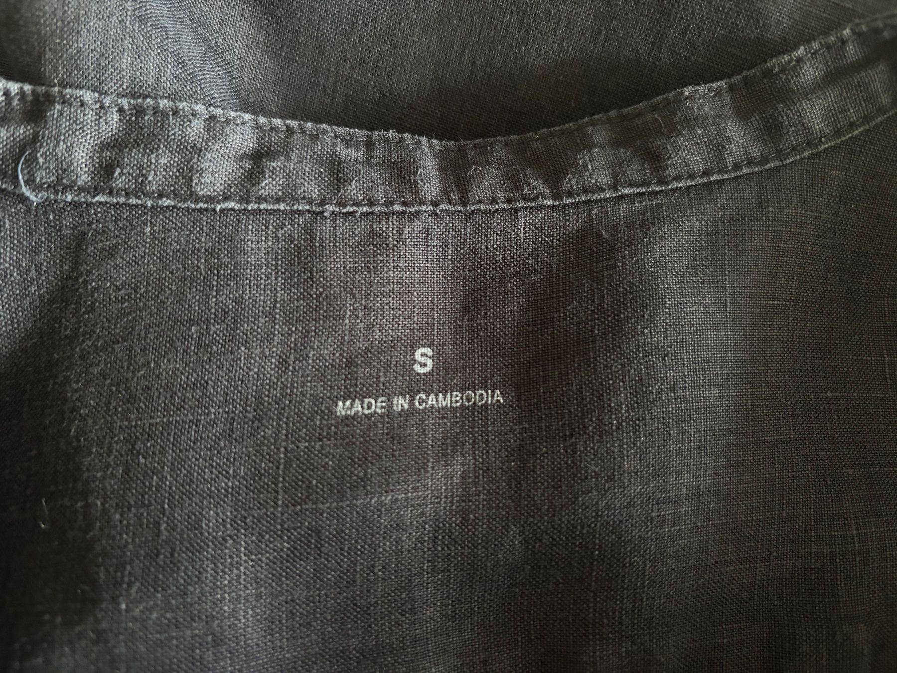 Camicette: Dunkelblaue Bluse aus 100% Hanf Gr. S – Usato da Zürich venduto da missmodernage 5