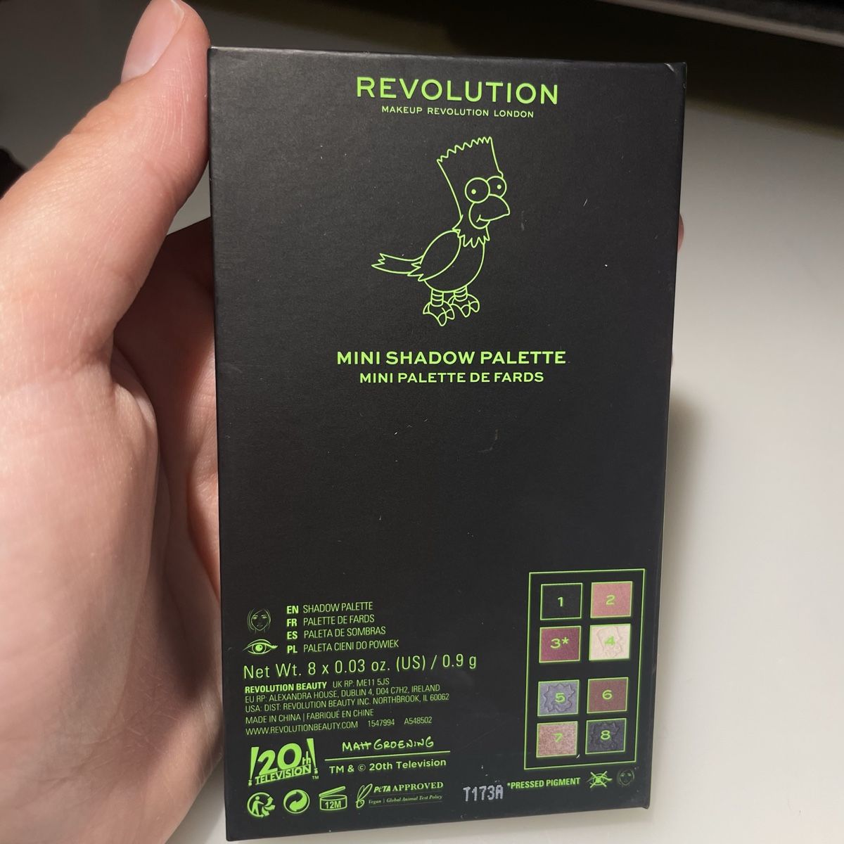 Make-up: Revolution Make up Simpsons Bart Lidschatten Palette – Nuovo (secondo la descrizione) da Bellach venduto da Lapislazuli_blues 2