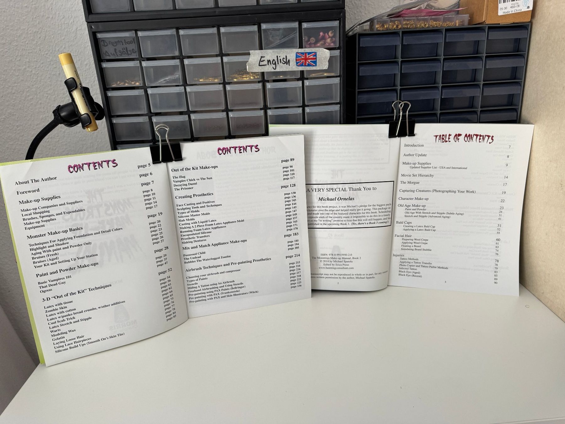Bücher: Mike Spatola SFX Tutorial Monsterous Make-Up Manuals 1+2 ENG – Gebraucht aus Rheinfelden von Eldritchwitch 2