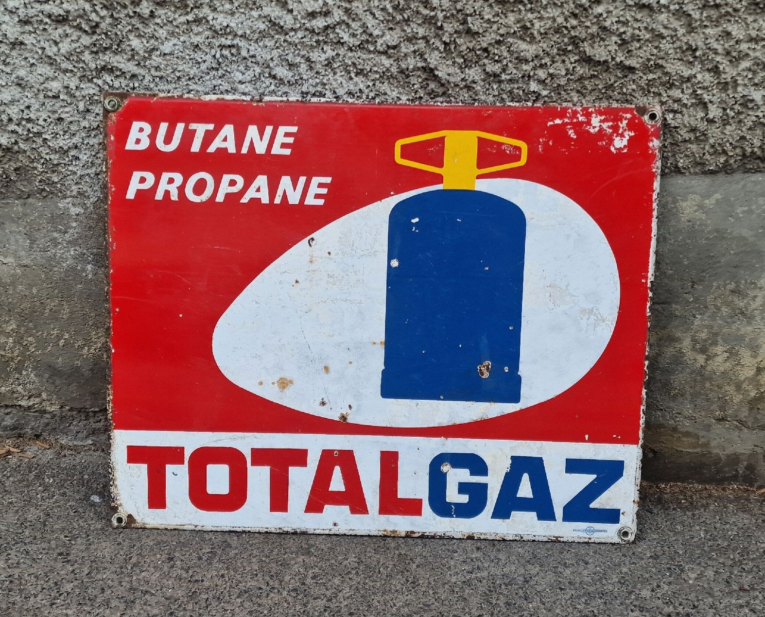 Insegne: Plaque en fer Total Gaz – Usato da Lausanne venduto da ama_2fz8