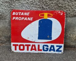 Plaque en fer Total Gaz
