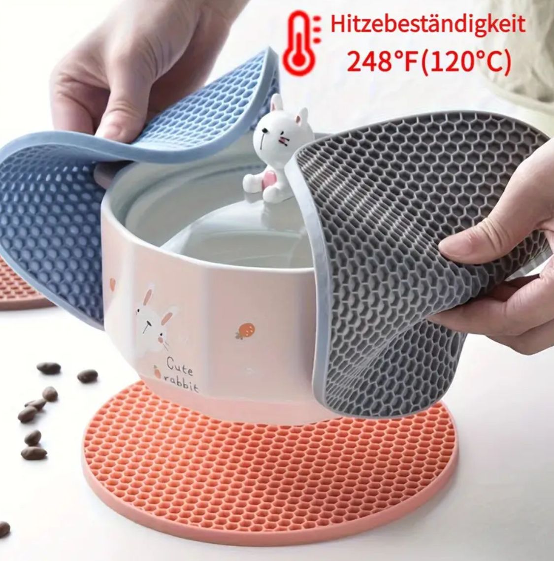 Sottobicchieri: Topflappen Topf Untersetzer Silikon Untersetzer Küche – Nuovo e nell'imballaggio originale da Suhr venduto da SchnapperCH 1