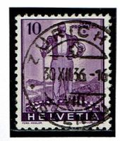 Pro Patria W2 Vollstempel Zürich