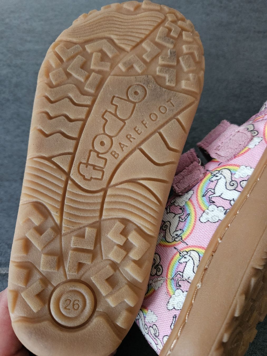 Froddo Scarpe per ragazze: Froddo Barefoot Schuhe Grösse 26 Rosa Einhorn Print – Usato da Weisslingen venduto da mina_88 1