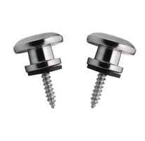 Gurtpins / Strap Button Chrom (2 Stück)