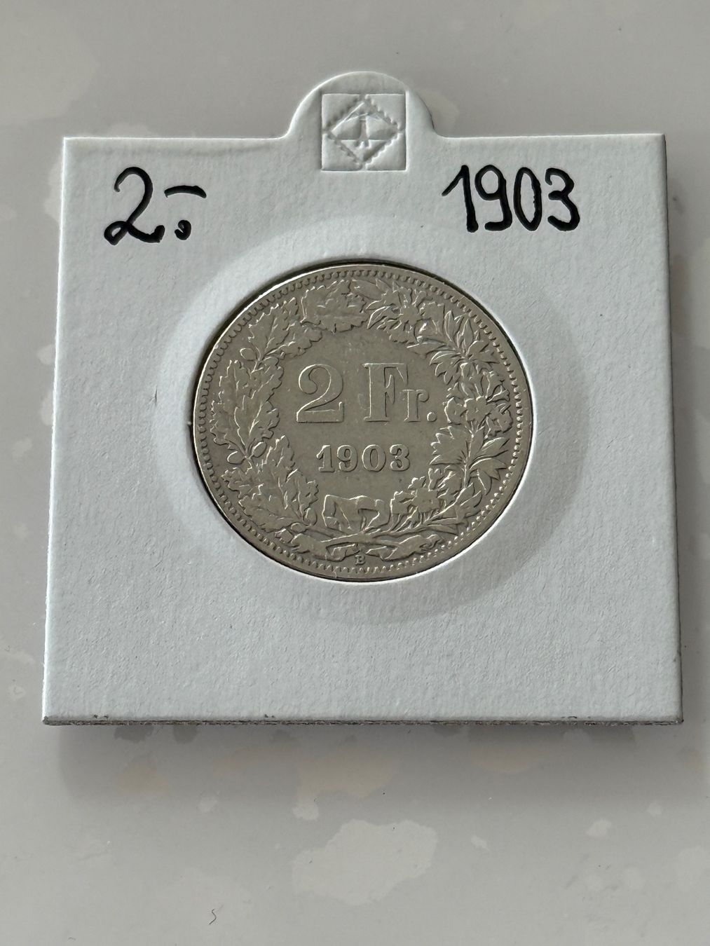 Tutti le monete: 2 Franken 1903  Rar – Usato da Wallisellen venduto da SWISS_SILVER1