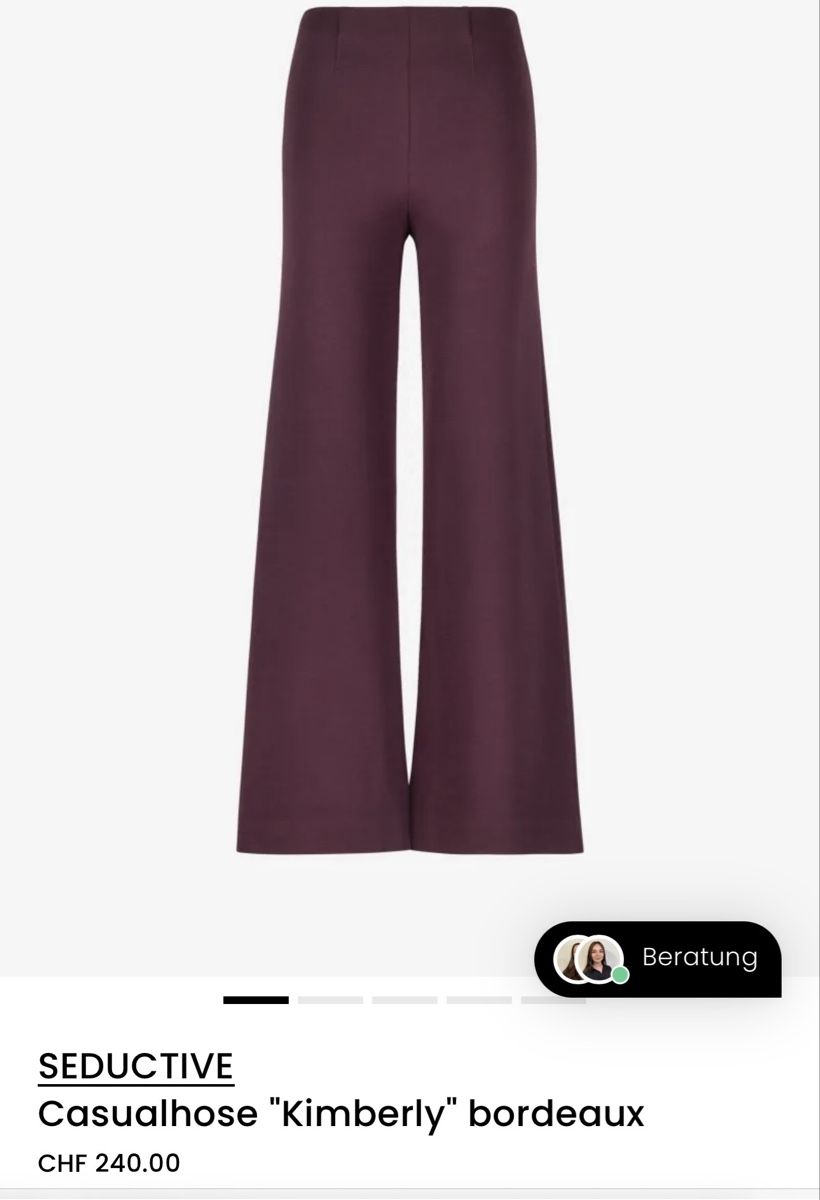 Pantaloni: Seductive Hose bordeaux, Gr 40 – Nuovo (secondo la descrizione) da Hindelbank venduto da Surlie 3
