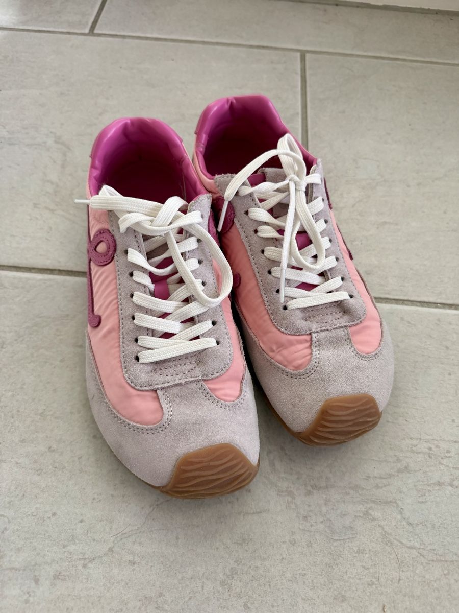 Damenschuhe: Sneakers Pink Suede Nylon Gr 39 – Gebraucht aus Arni AG von LunaMeadow 1