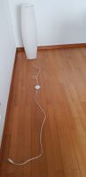 Lampe / Stubenlampe weiss mit Kabel und Schalter Shabby Chic