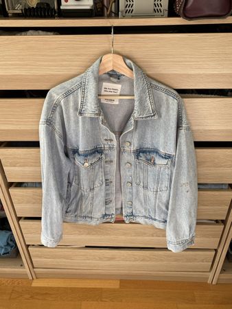Oversized vintage style denim jacket