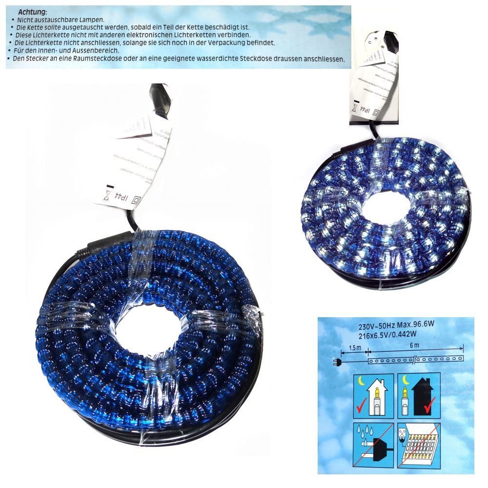 Guirlandes lumineuses: Lichtschlauch 6m, Durchmesser 1.5cm Blau – Neuf avec emballage d'origine à Spreitenbach par mario-shop.xs