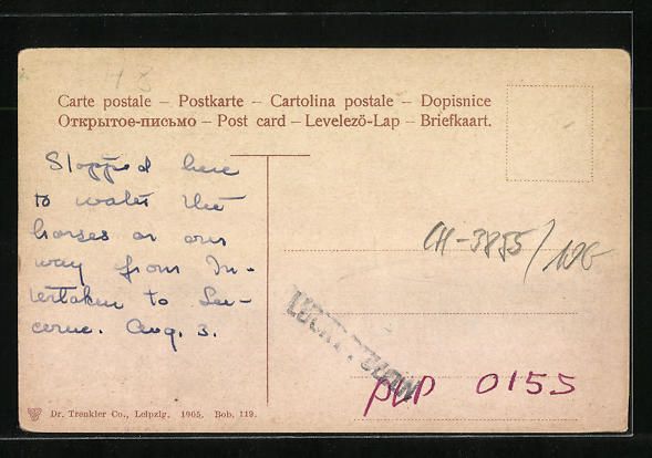 Cartoline postali: AK Brienz, Dorfstrasse mit Geschäften – Usato da Berlin venduto da bartko-reher 1