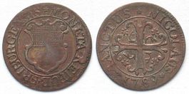 FREIBURG Halbbatzen 1789 Billon fast vz!