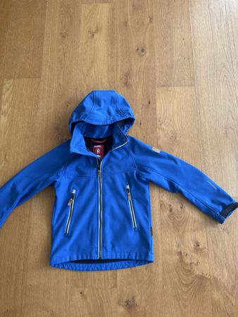 Reima Softshelljacke blau Kapuze sehr guter Zustand, Gr. 128