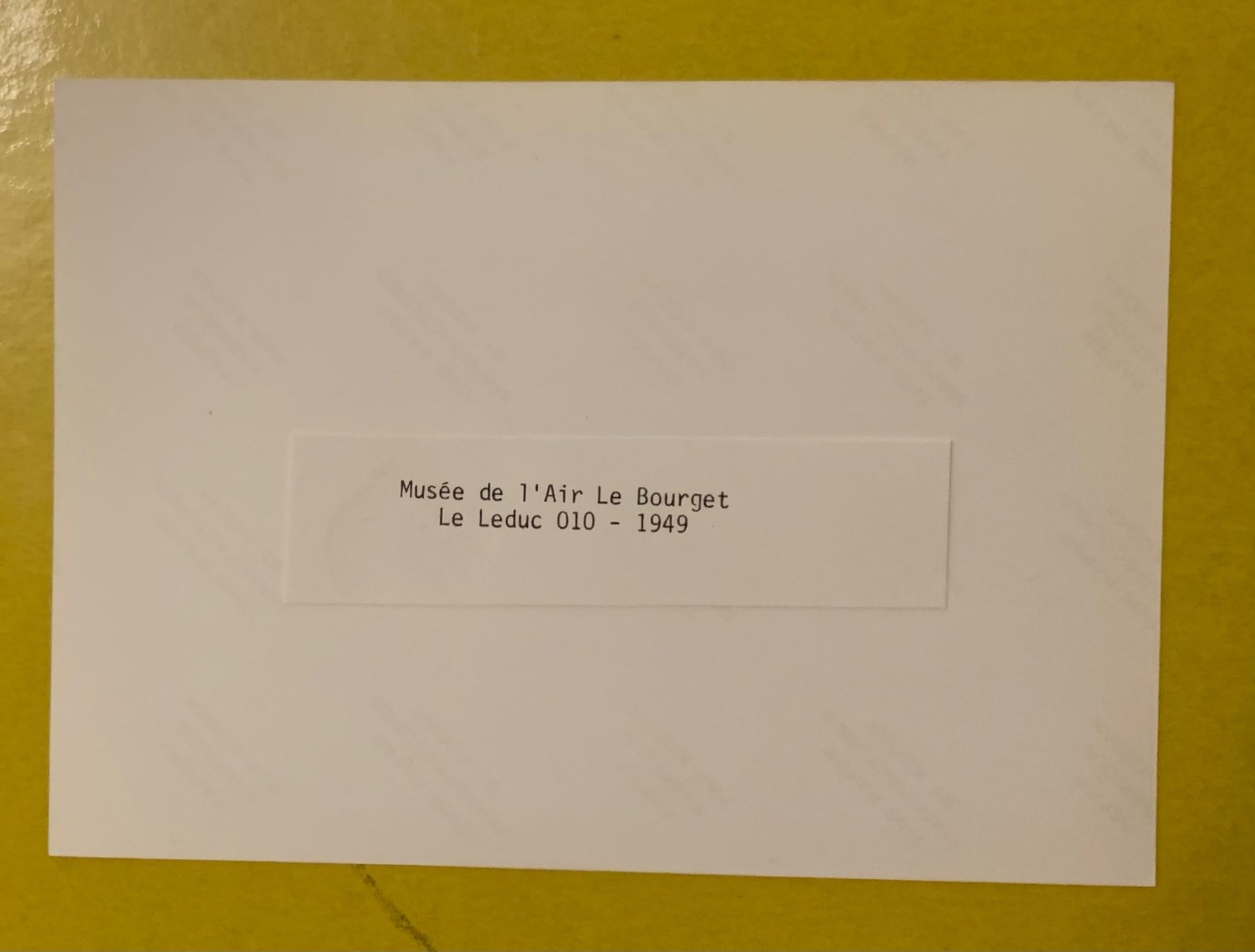 Foto & Immagini: Foto einer Leduc 010 1949 im Musée Le Bourget – Usato da Bern venduto da Artbrokerswitzerland 1