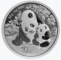 China Panda 2024 Silbermünzen