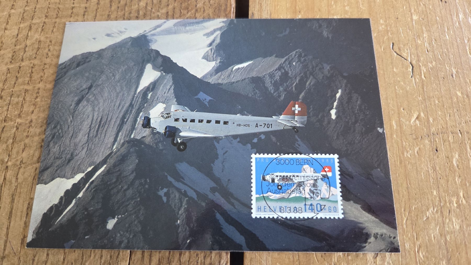 Tous les timbres: 1988 FDC Maximumkarte Pro Aero Vollstempel – D'occasion à Arni AG par Moth68