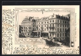 AK Baden, Grand Hotel, 1901