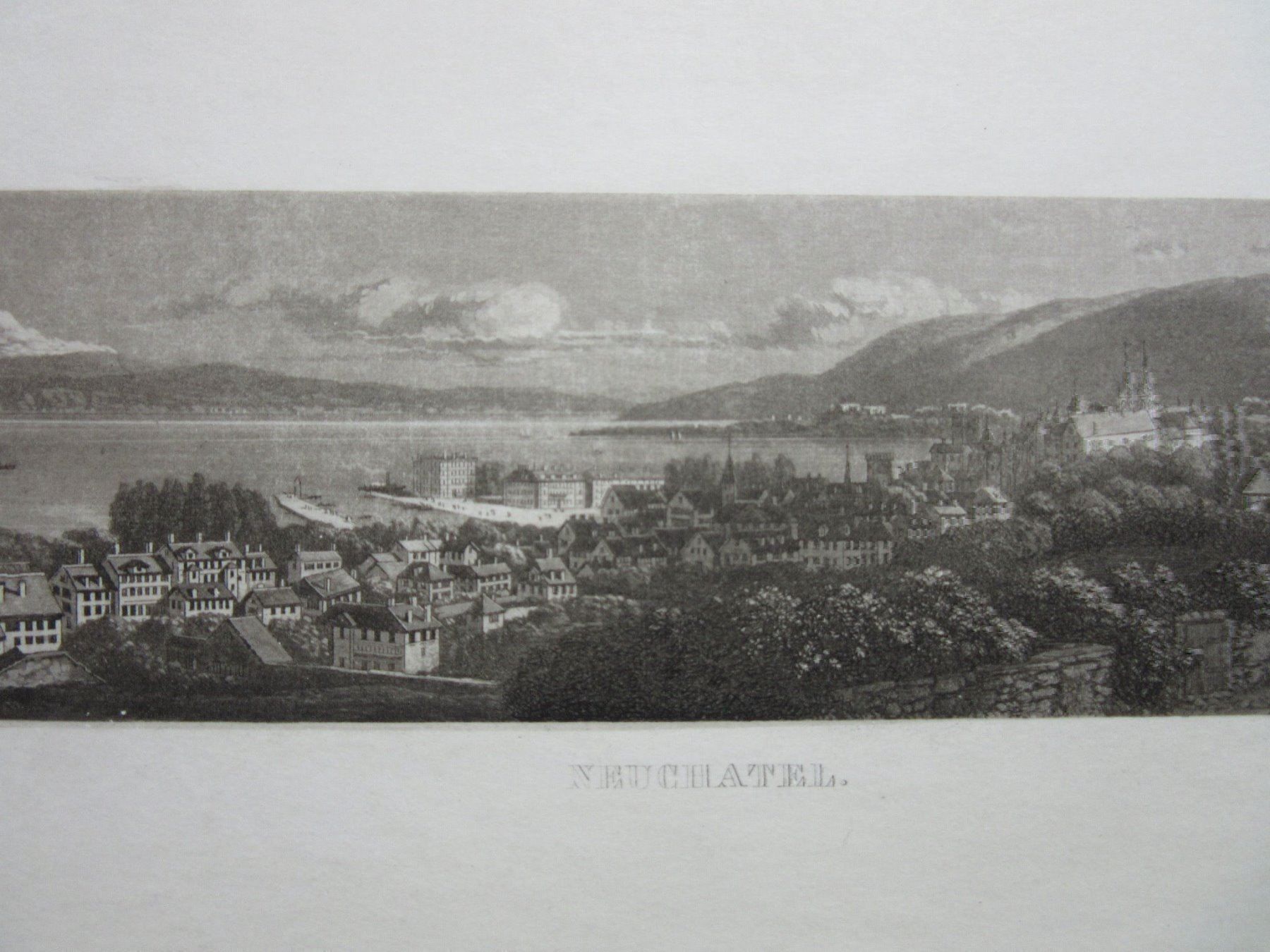 Incisioni: NEUENBURG  AQUATINTA – Usato da Gersau venduto da grafik-kunst 1
