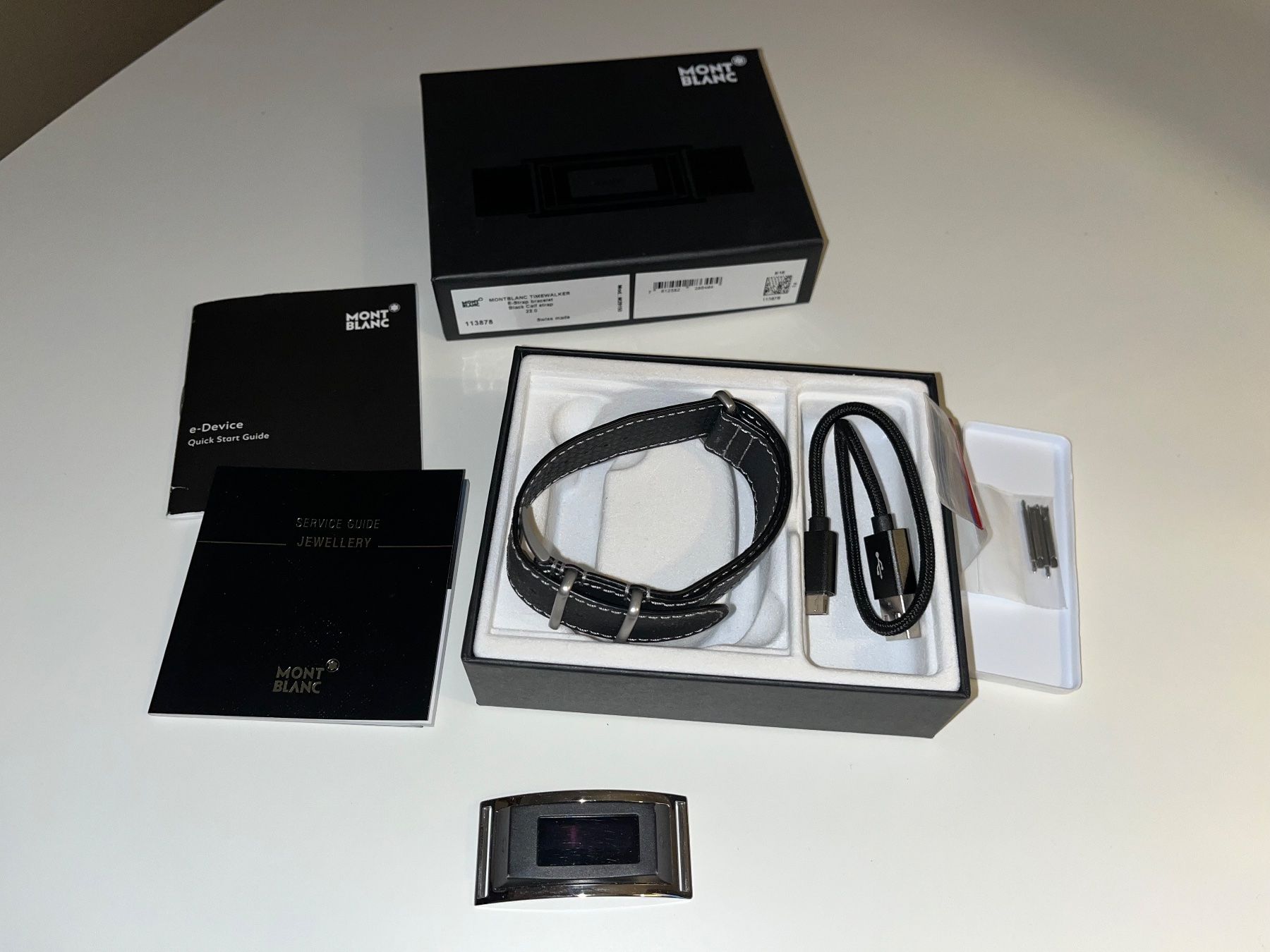 Montblanc Bracciali & Braccialetti: Montblanc Timewalker E-Strap bracelet – Usato da Riehen venduto da nuance-vg