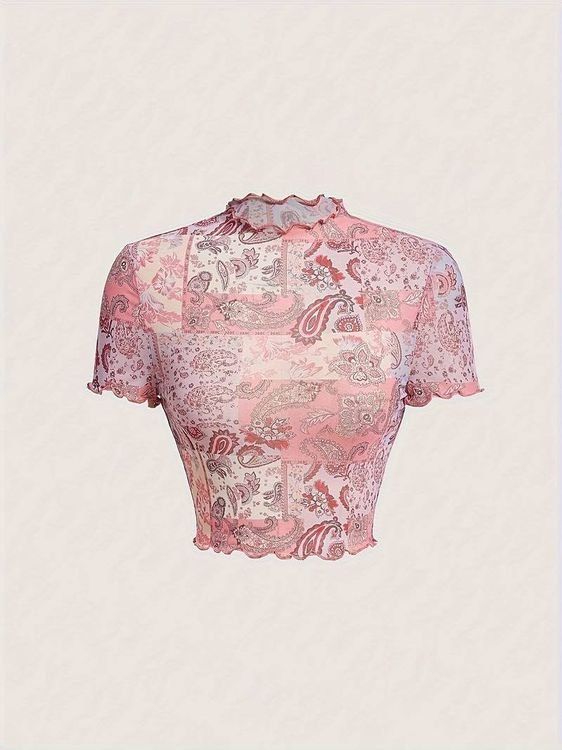 Top: Hals-Crop-Top Mesh, Gr.XL – Nuovo (secondo la descrizione) da Luzern venduto da Tavolna
