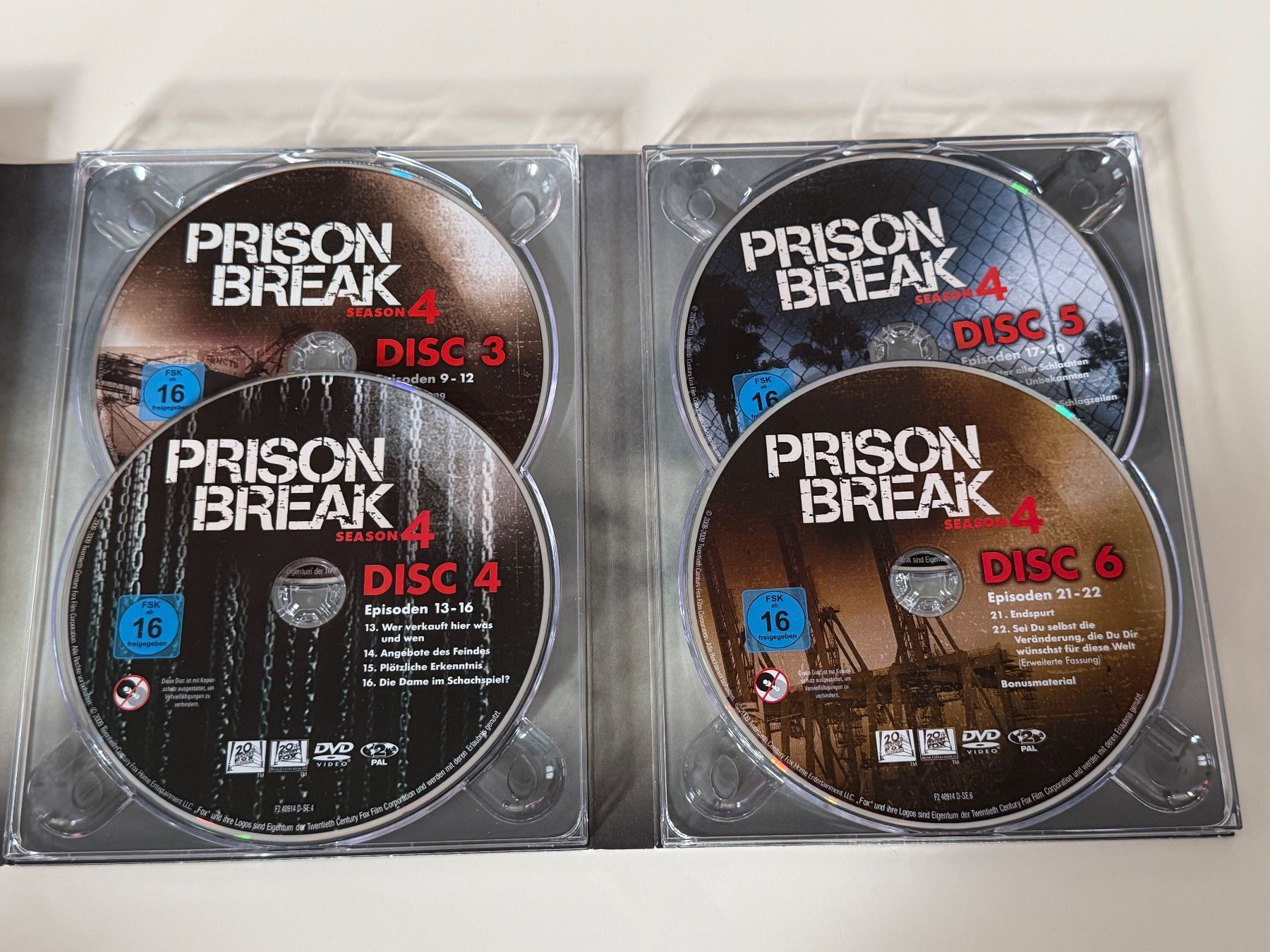 Tutti i DVDs: Prison Break - Staffel 4 - DVD Box - Digipack im Schuber – Usato da Altstätten SG venduto da sheamus 6