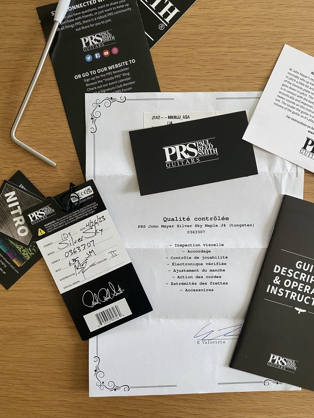 PRS Strumenti musicali: PRS Silver Sky John Mayer Maple USA – Usato da Champagne venduto da Ychnaval 9