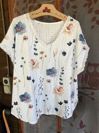 T-Shirt 3XL „blumig“