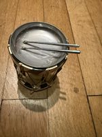 Dekorative Trommel, Vintage Stil mit Staeben 🥁🥁🥁