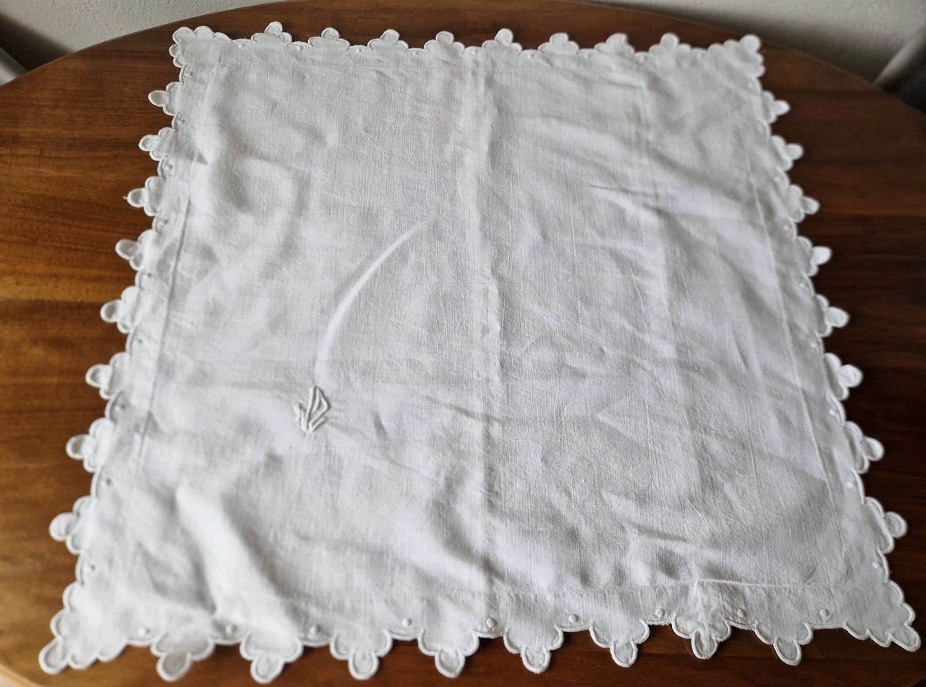 Biancheria da letto: Leinen Kissenbezug  Monogramm – Nuovo (secondo la descrizione) da Bern venduto da Antikbatik