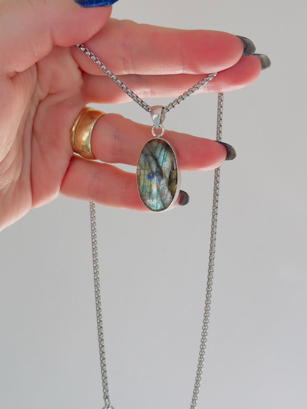 Catenine: Labradorite necklace – Nuovo e nell'imballaggio originale da Genève venduto da AGBERG 3