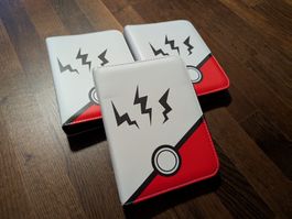 3x Zippered Trading Card Binders – Pokémon-Inspired