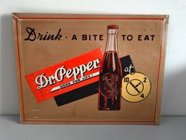 Dr. Pepper Werbeschild Blech - 10-2-4 Motiv - 1998