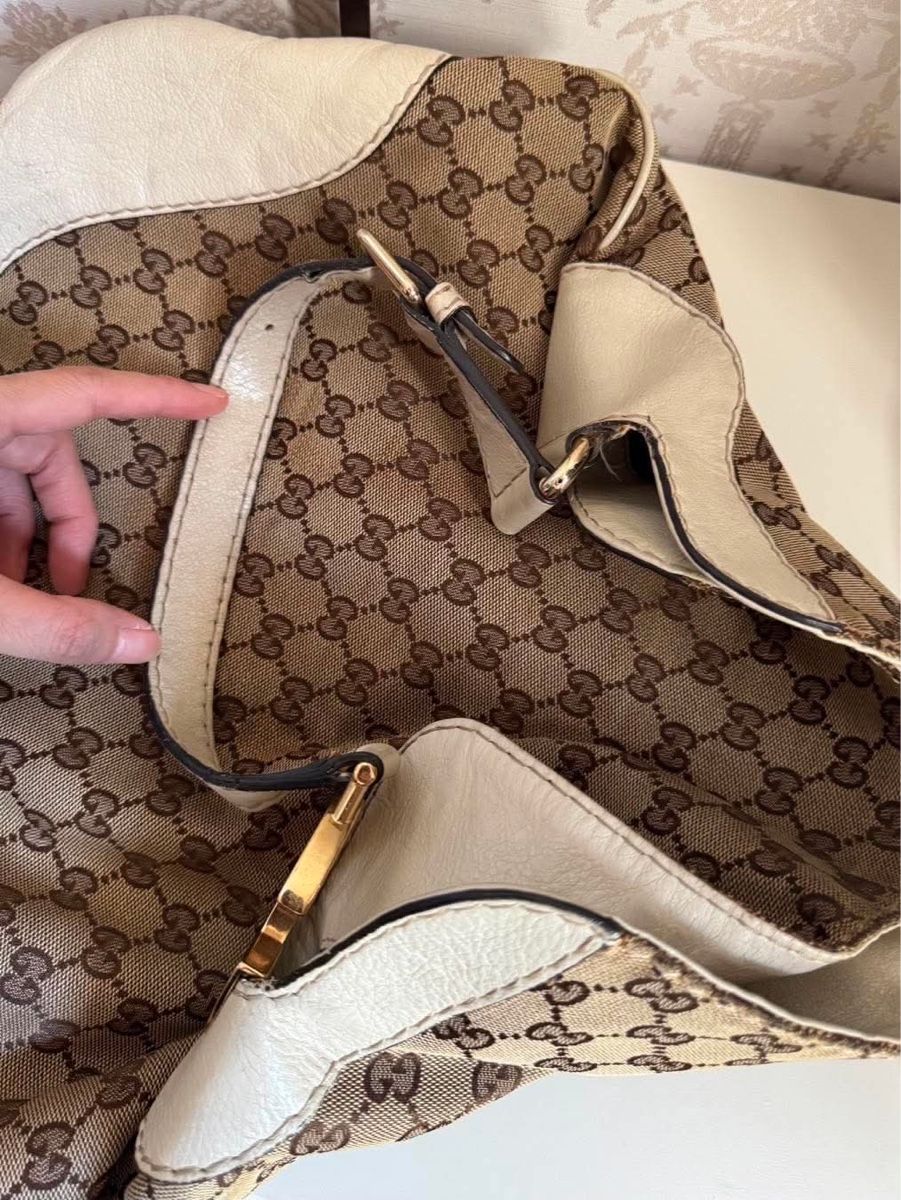 Gucci Borse da donna: Gucci Monogram Medium Charlotte Hobo Off White – Usato da Buch am Irchel venduto da Pukpan_99 6