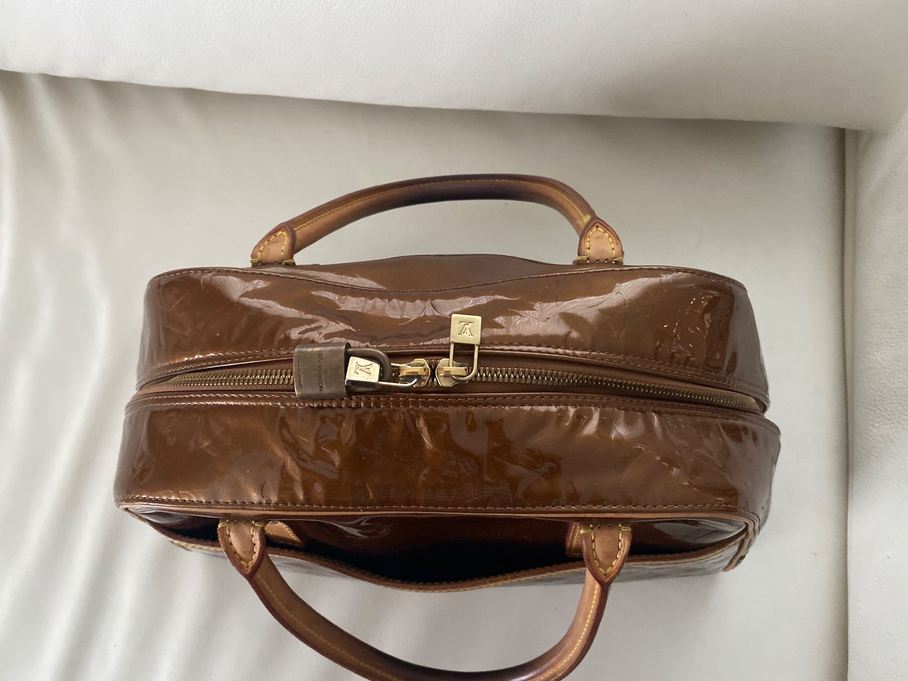 Louis Vuitton Borse: LOUIS VUITTON Tompkins Square Bronze Monogram Vernis, 36cm – Usato da Winkel venduto da ferrari2022 3