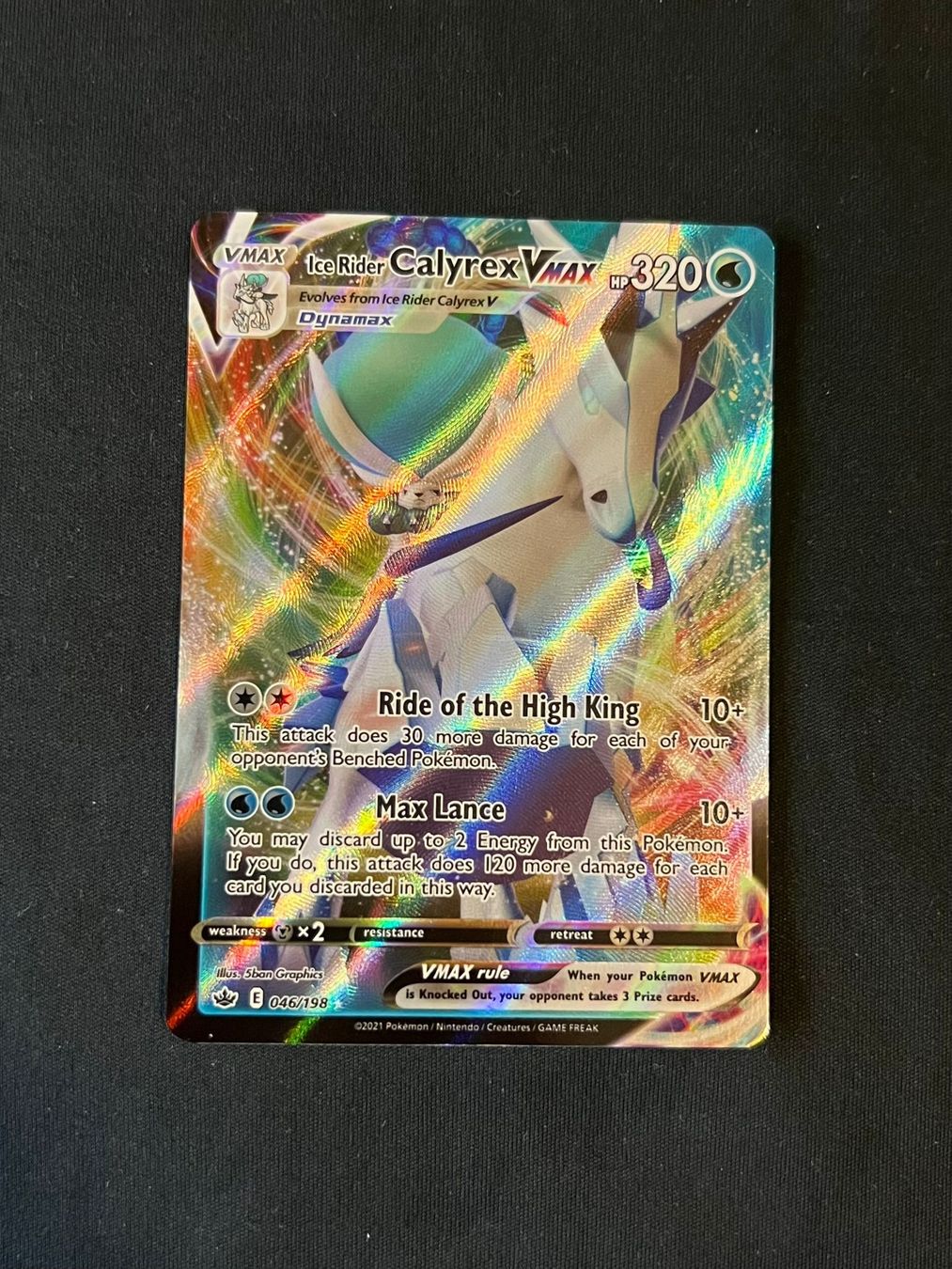 Pokémon Sammelbilder & Trading cards: Ice Rider CALYREX Vmax FRançais 046/198 – Neu (gemäss Beschreibung) aus Genève von Jojo_pokemon