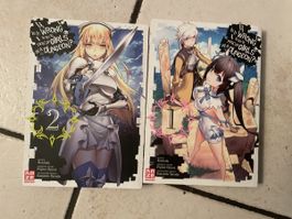 Manga "Is it Wrong..." Band 1 & 2, guter Zustand