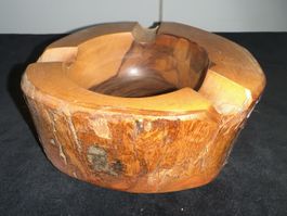 Aschenbecher Holz rustikal handgemacht Unikat guter Zustande