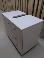 Badezimmerschrank weiss 3 Schubladen gebraucht guter Zustand