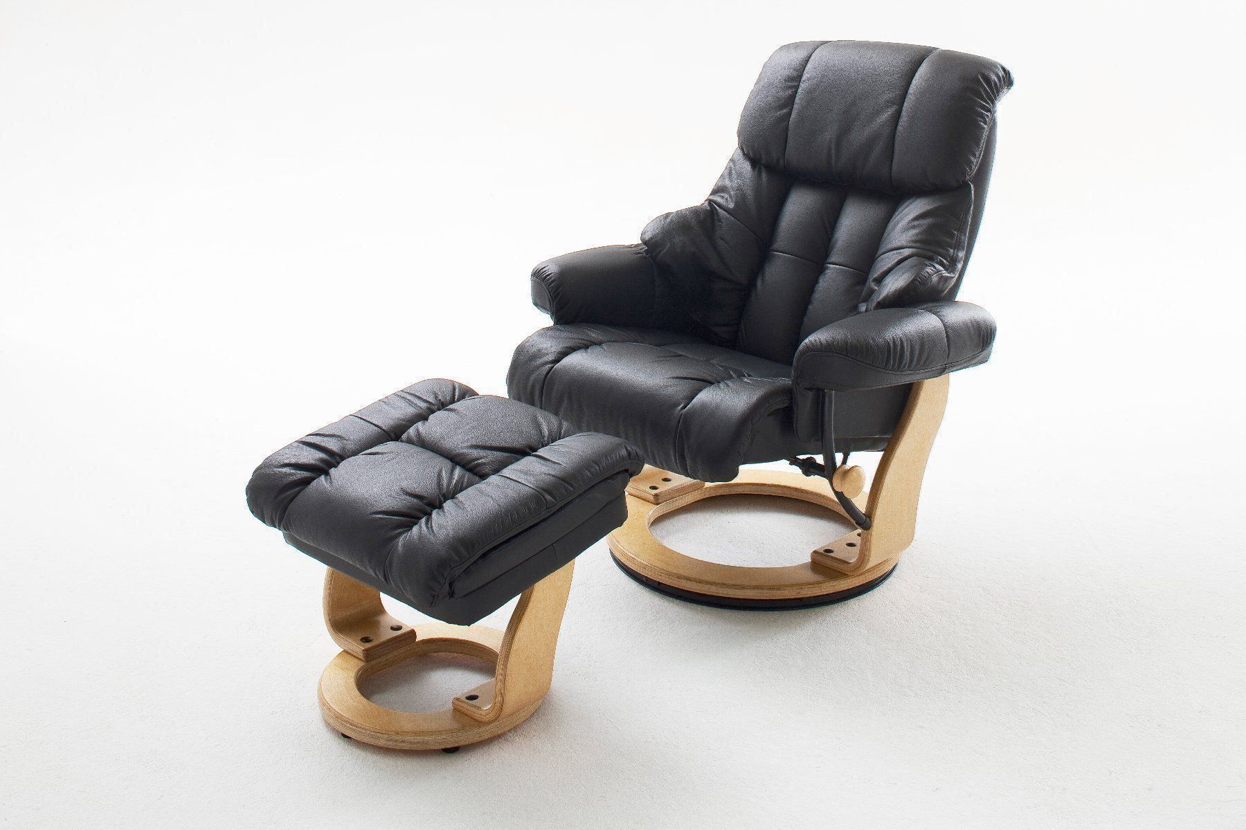 Sessel: Relax Sessel CALGARY Leder schwarz natur – Neu (gemäss Beschreibung) aus Unterentfelden von moebelrufli