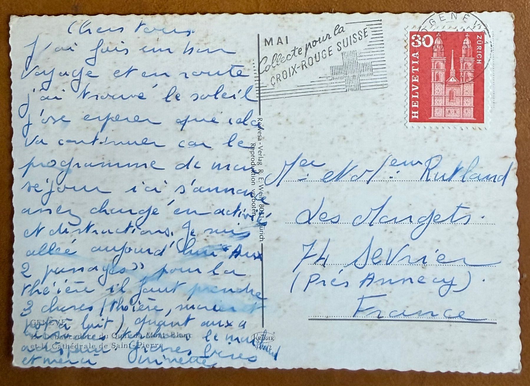 Cartoline postali: Genève - Bateau vapeur au débarcadère – Usato da Lutry venduto da Ediego 1