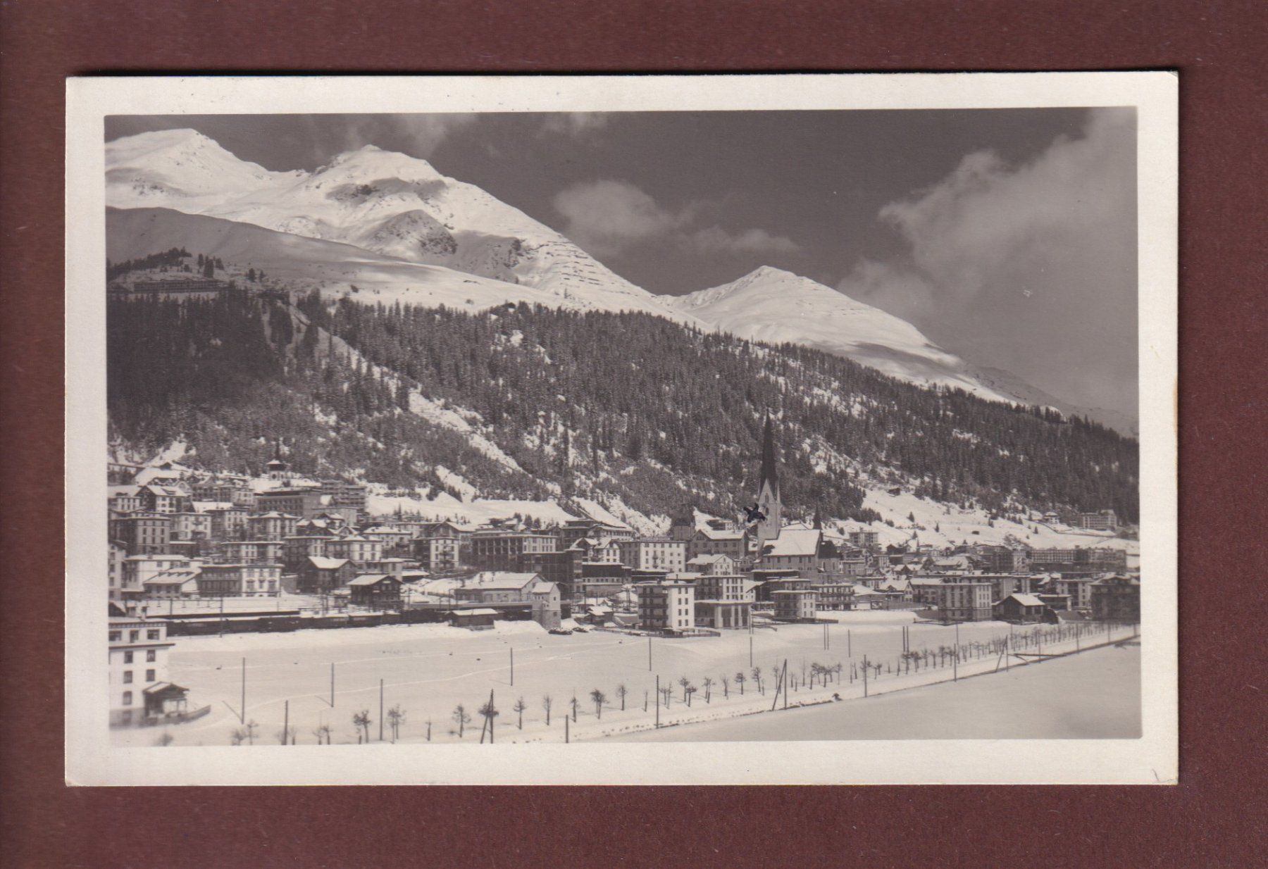 Ansichtskarten: DAVOS - Teilansicht - 1925 – Gebraucht aus Pully von nicecards