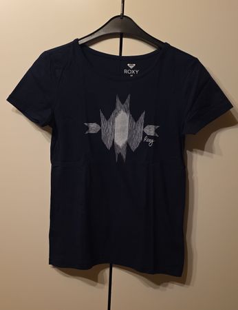 Roxy T-Shirt kurzarm dunkelblau Grösse M Neu