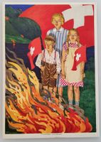 Bundesfeierpostkarte Nr.52II - 40Rp. -1930 -Augustfeuer