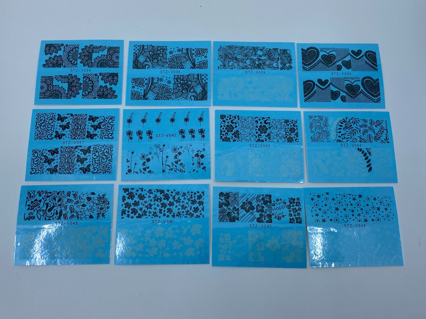 Sticker: 12 tollen Bögen Wassertransfer Nagelaufkleber  No4 – Nuovo (secondo la descrizione) da Langwiesen venduto da rtWebshop