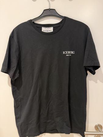Iceberg T-Shirt Schwarz, Grösse XL, Top Zustand
