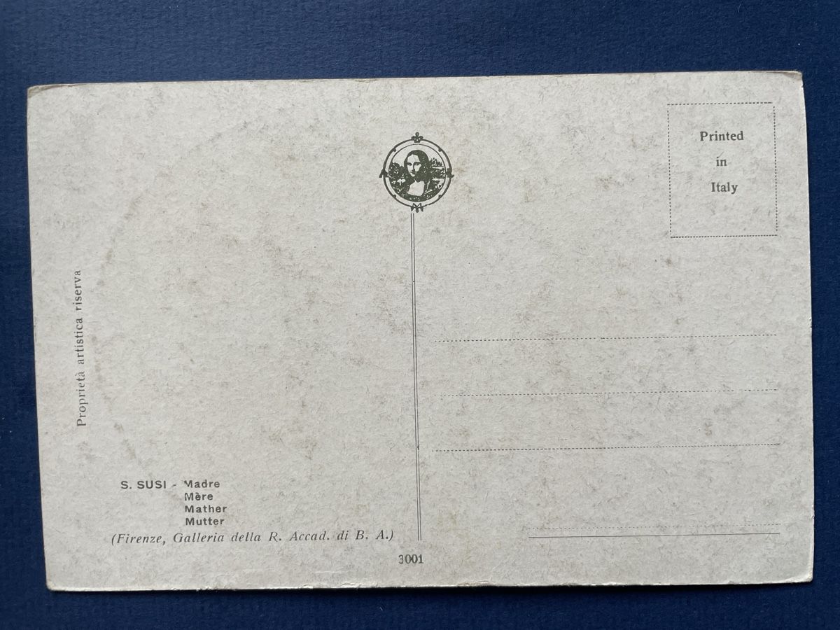 Cartoline postali: Alte Ansichtskarte - "Madre" S. Susi Firenze, Mutter – Usato da Neuhausen am Rheinfall venduto da Arielle55 1