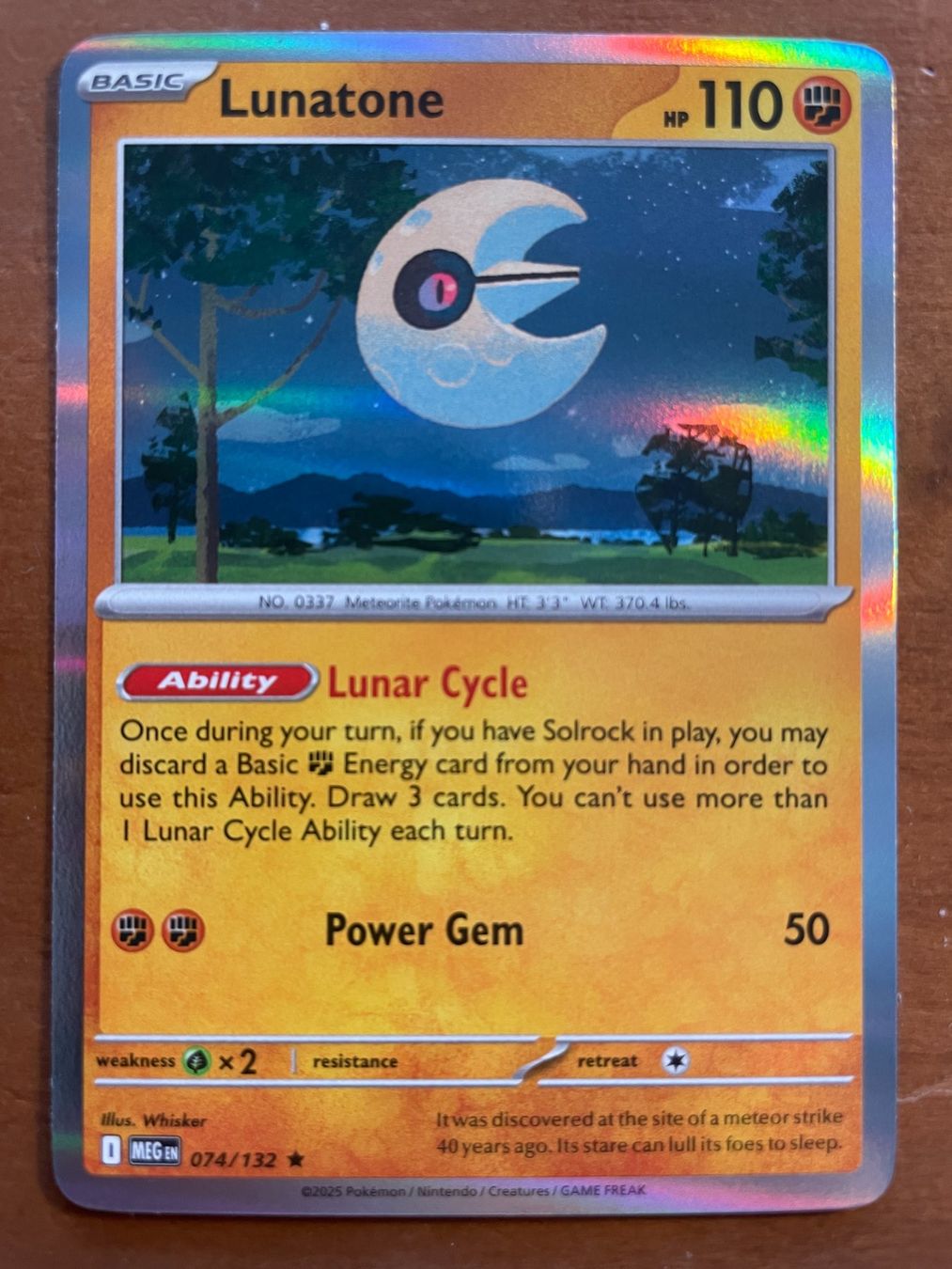 Pokémon Sammelbilder & Trading cards: Pokemon Lunatone Holo (Versand gratis) – Neu (gemäss Beschreibung) aus Chur von Angerson