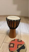 Djembe Trommel Holz mit Naturfell neuwertiger Zustand